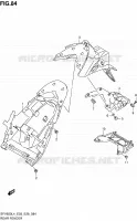 GARDE BOUE ARRIERE pour Suzuki GLADIUS 650 2014