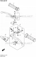ENSEMBLE LEVIERS   POIGNEES pour Suzuki GLADIUS 650 2015