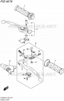 ENSEMBLE LEVIERS   POIGNEES pour Suzuki GLADIUS 650 2015