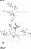 ENSEMBLE LEVIERS   POIGNEES pour Suzuki GLADIUS 650 2014
