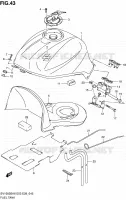 RESERVOIR D'ESSENCE pour Suzuki SV-S 1000 2007
