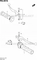 ENSEMBLE LEVIERS   POIGNEES pour Suzuki BURGMAN 125 2015
