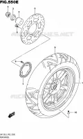 ROUE ARRIERE (UH125AL5 P04) pour Suzuki BURGMAN 125 2015