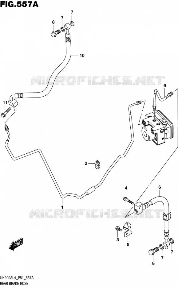 DURITE DE FREIN ARRIERE Suzuki SCOOTER 200 BURGMAN 2014  UH200A L4 (P51)