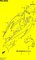 CARENAGES ARRIERE (UH200AL5 P34) pour Suzuki BURGMAN 200 2015