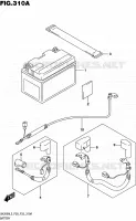 BATTERIE (UH200AL5 P28) pour Suzuki BURGMAN 200 2015