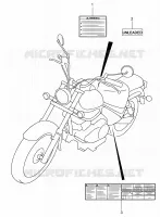 ETIQUETTE pour Suzuki INTRUDER 125 2007