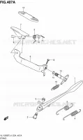 BEQUILLE pour Suzuki INTRUDER 1500 2014