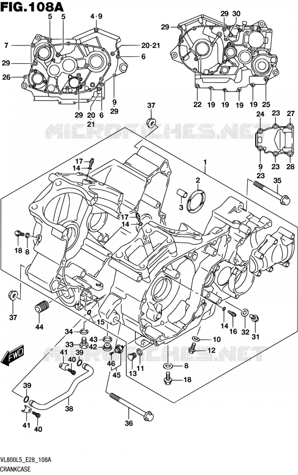 CARTER Suzuki MOTO 800 BOULEVARD 2015  VL800 L5 (E28)