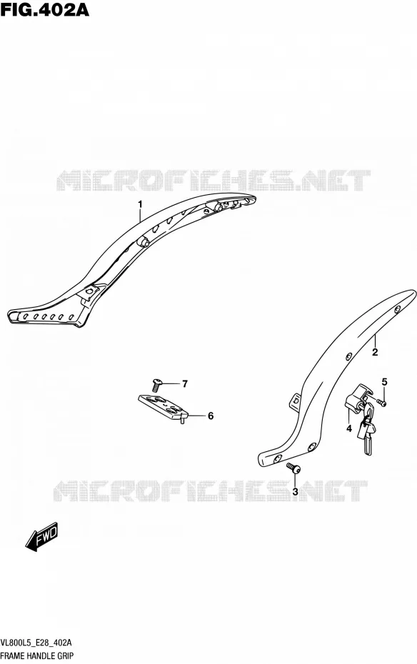 SUPPORT ARRIERE Suzuki MOTO 800 BOULEVARD 2015  VL800 L5 (E28)