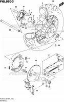 ROUE ARRIERE (VL800TL5 E03) pour Suzuki BOULEVARD 800 2015