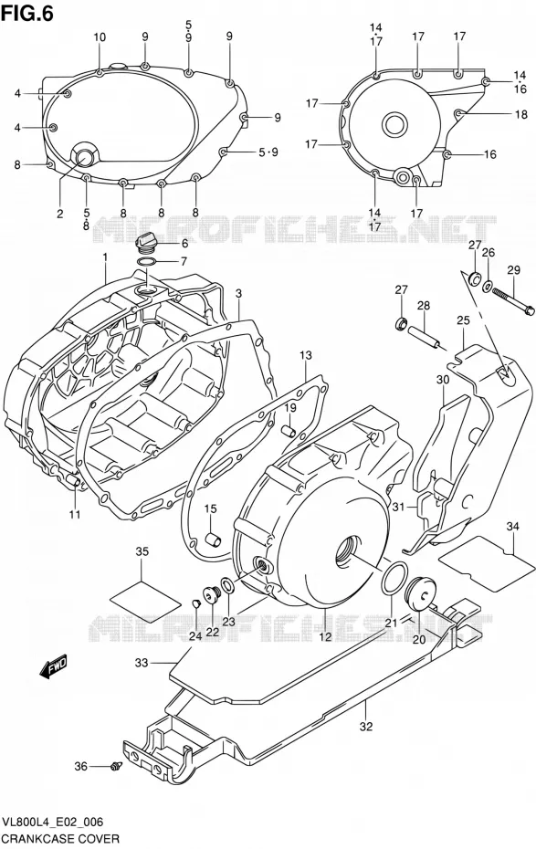 CARTER Suzuki MOTO 800 INTRUDER 2014  VL80UE L4 (E19)