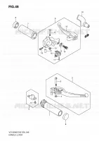 ENSEMBLE LEVIERS   POIGNEES pour Suzuki BOULEVARD 1500 2010