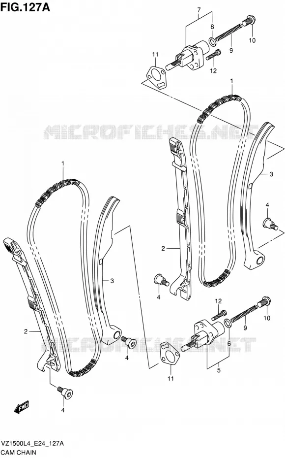 DISTRIBUTION Suzuki MOTO 1500 BOULEVARD 2014  VZ1500 L4 (E24)