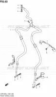 DURITE DE FREIN AVANT pour Suzuki INTRUDER 1800 2013