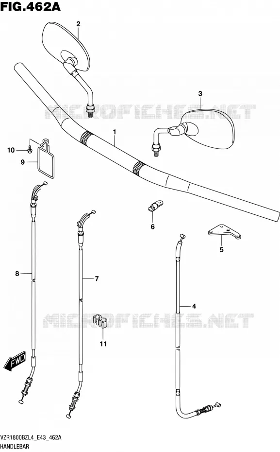GUIDON Suzuki MOTO 1800 BOULEVARD 2014  VZR1800BZ L4 (E43)
