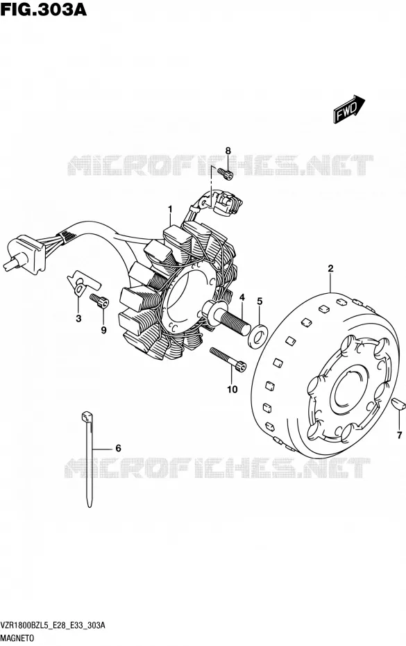 ALLUMAGE ROTOR - STATOR Suzuki MOTO 1800 BOULEVARD 2015  VZR1800BZ L5 (E03,E28,E33)