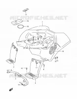 GARDE BOUE ARRIERE pour Suzuki QUADSPORT 80 2001