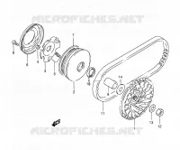 TRANSMISSION (1) pour Suzuki QUADSPORT 80 2001