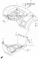 GARDE BOUE ARRIERE (MODEL K4/K5/K6/K7) pour Suzuki EIGER 400 2007