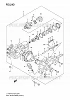 CARDAN   COUPLE CONIQUE (FRONT)(MODEL K7 P17) pour Suzuki EIGER 400 2007