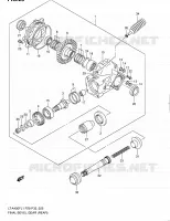 CARDAN   COUPLE CONIQUE (ARRIERE) pour Suzuki KINGQUAD 400 2011