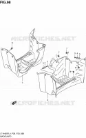 GARDE BOUE (LT A400FZL4 P33) pour Suzuki KINGQUAD 400 2014