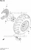 ROUE AVANT (LT A400FZL4 P28) pour Suzuki KINGQUAD 400 2014