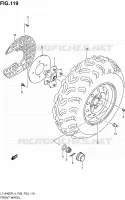 ROUE AVANT (LT A400FZL4 P33) pour Suzuki KINGQUAD 400 2014
