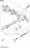 CARDAN   COUPLE CONIQUE (ARRIERE) pour Suzuki KINGQUAD 400 2014