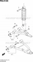 AMORTISSEUR   TRIANGLES (LT A400FZL5 P28) pour Suzuki KINGQUAD 400 2015