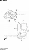 ENTOURAGE DE PHARE AVANT pour Suzuki KINGQUAD 400 2015