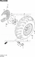 ROUE AVANT (LT A400FZL5 P17) pour Suzuki KINGQUAD 400 2015