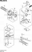 ENSEMBLE LEVIERS   POIGNEES pour Suzuki KINGQUAD 400 2016