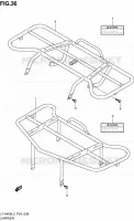 PORTE PAQUET pour Suzuki KINGQUAD 400 2013