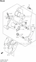 ETRIER DE FREIN AVANT pour Suzuki KINGQUAD 400 2014