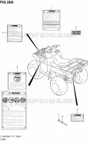 ETIQUETTE (P24) pour Suzuki KINGQUAD 450 2010