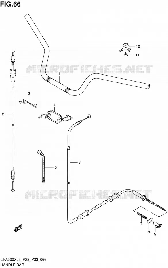 GUIDON Suzuki QUAD 500 KINGQUAD 2013  LT-A500X L3/LT-A500XZ L3 (P03,P28,P33)