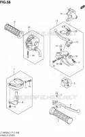 ENSEMBLE LEVIERS   POIGNEES pour Suzuki KINGQUAD 500 2013