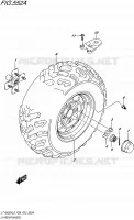 ROUE ARRIERE GAUCHE pour Suzuki KINGQUAD 500 2015