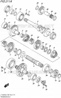 TRANSMISSION (2) pour Suzuki KINGQUAD 500 2016