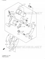 ETRIER DE FREIN AVANT pour Suzuki KINGQUAD 500 2011