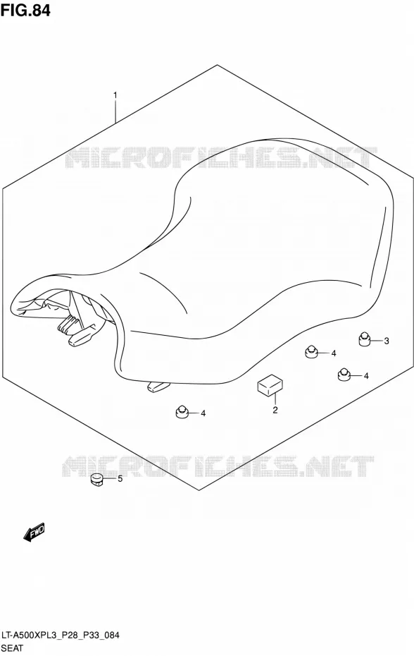 SELLE Suzuki QUAD 500 KINGQUAD 2013  LT-A500XP L3/LT-A500XPZ L3 (P03,P28,P33)