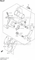 ETRIER DE FREIN AVANT pour Suzuki KINGQUAD 500 2014