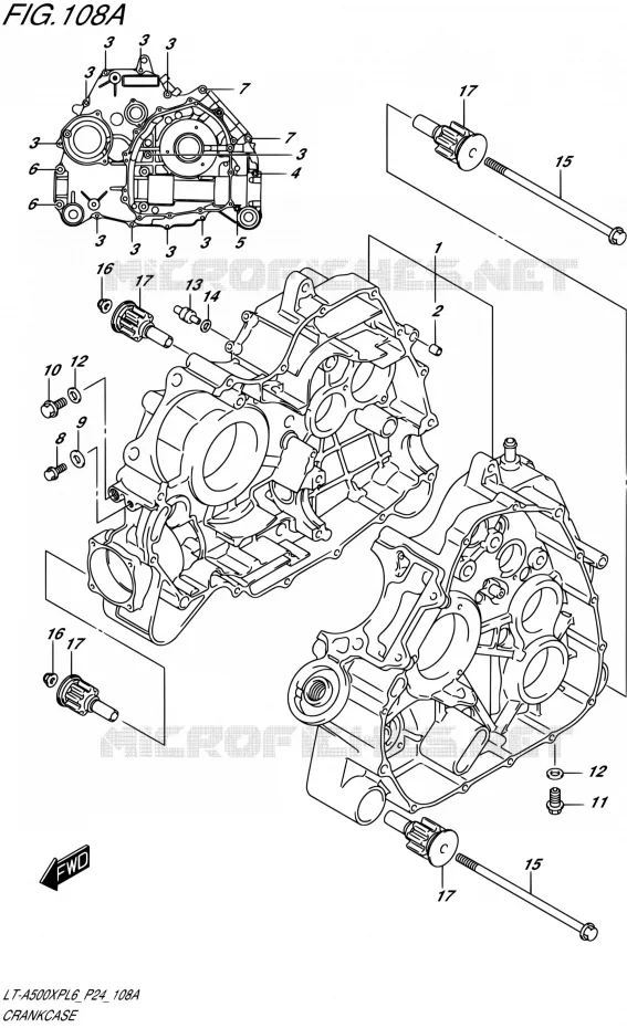 CARTER Suzuki QUAD 500 KINGQUAD 2016  LT-A500XP L6 (P24)