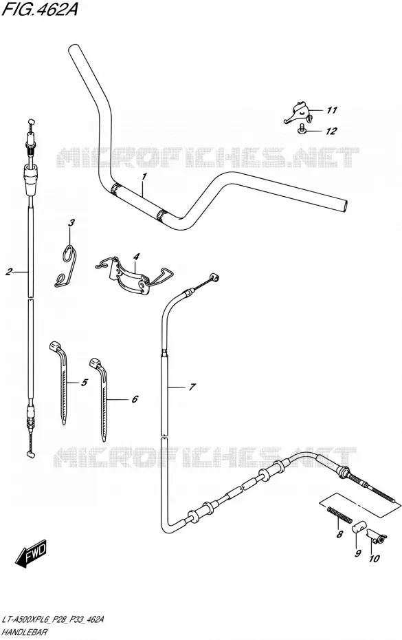 GUIDON Suzuki QUAD 500 KINGQUAD 2016  LT-A500XP L6/LT-A500XPZ L6 (P28,P33)