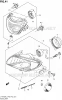 PHARE (LT A750XZL2 P28) pour Suzuki KINGQUAD 750 2012