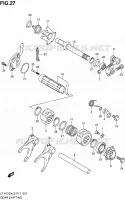 ENSEMBLE SELECTEUR DE VITESSES pour Suzuki KINGQUAD 750 2012