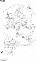 ETRIER DE FREIN AVANT pour Suzuki KINGQUAD 750 2012