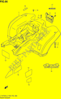 GARDE BOUE ARRIERE (LT A750XL3 P33) pour Suzuki KINGQUAD 750 2013